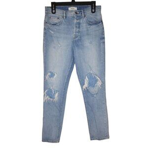 Revolve Pistola Jeans Womens Size 28 High Rise Button Fly Stretch Grunge 90s Y2k